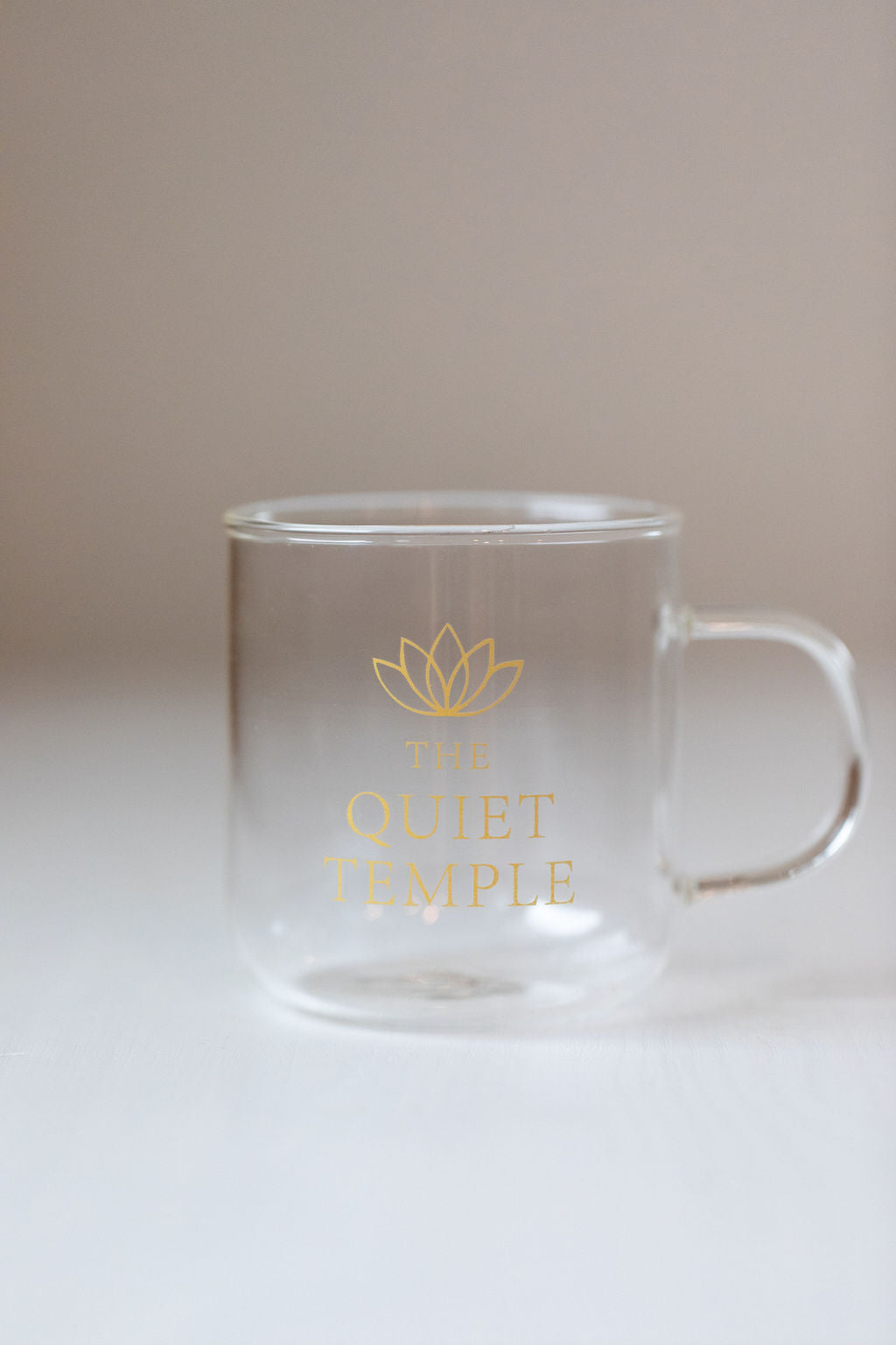 The Quiet Temple Glass Mug — 8 oz