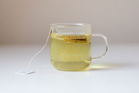 The Quiet Temple Espresso Glass Mug — 4 oz