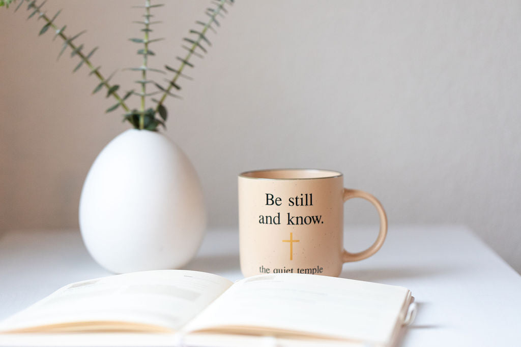 "Be Still and Know" Ceramic Mug
