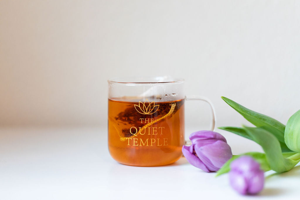 The Quiet Temple Glass Mug — 8 oz