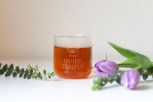 The Quiet Temple Glass Mug — 8 oz