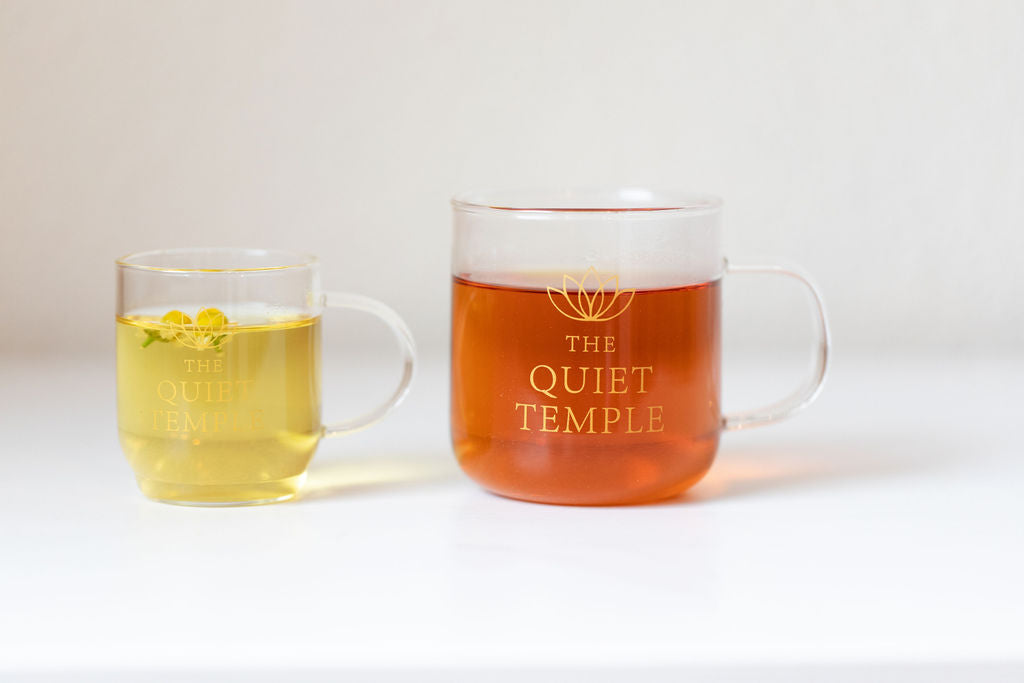 The Quiet Temple Glass Mug — 8 oz